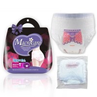 Wholesale Macrocare adult girls diaper, disposable menstruation panties