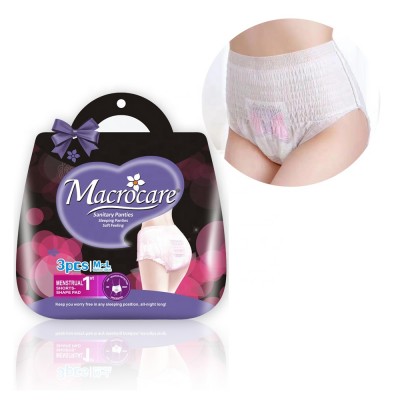 Disposable Overnight Menstrual Panties, Panty Type Sanitary Napkin